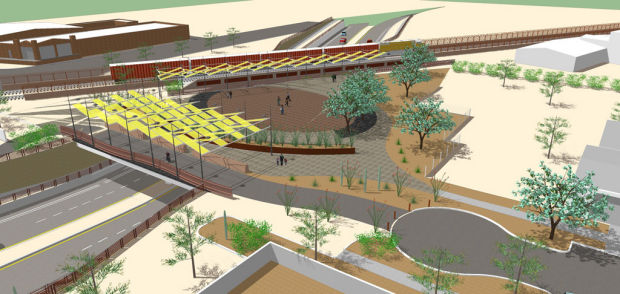 Downtown underpass will have park on top